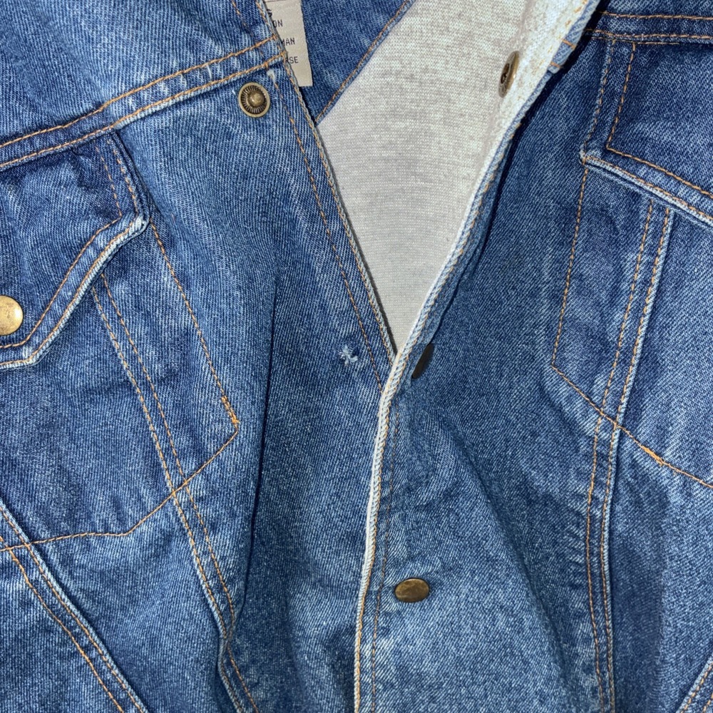 Himalaya Outfitters Mens Hooded Denim Jacket Blue Workwear Size 3X Big - Picture 5 of 16